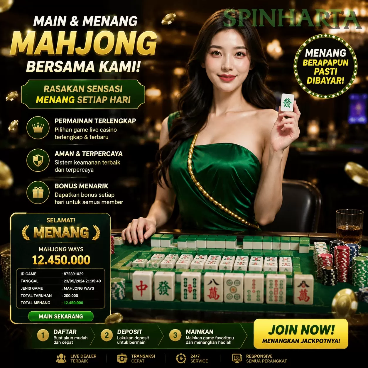 Berbagai Jenis Permainan yang Tersedia di spinharta